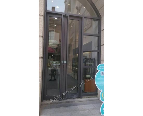 小區不銹鋼樓宇地簧門